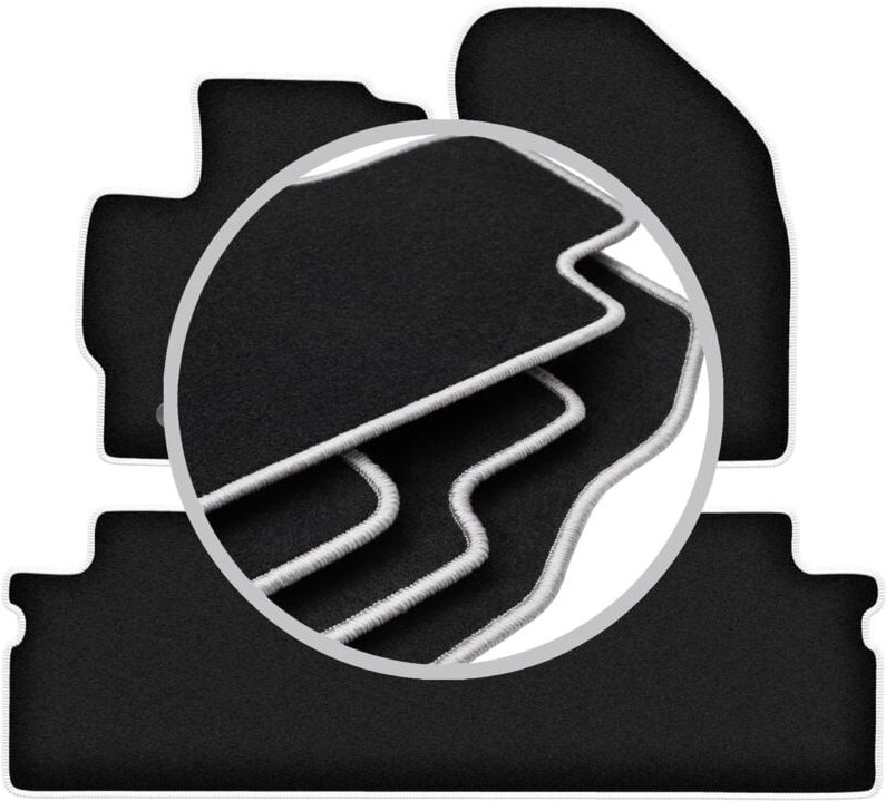 CARLUX-SILVER Autofußmatten für: Toyota Verso Minivan (2009-2013)