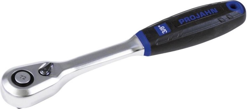 3/8 Umschaltknarre mit Feinverzahnung (72-Zähne), mit Sicherungsloch - Projahn