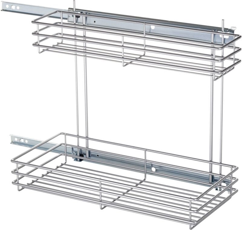 Thumbnail - Kesseböhmer Spülenauszug II komplett inkl. Führung links und rechts einsetzbar, silbergrau