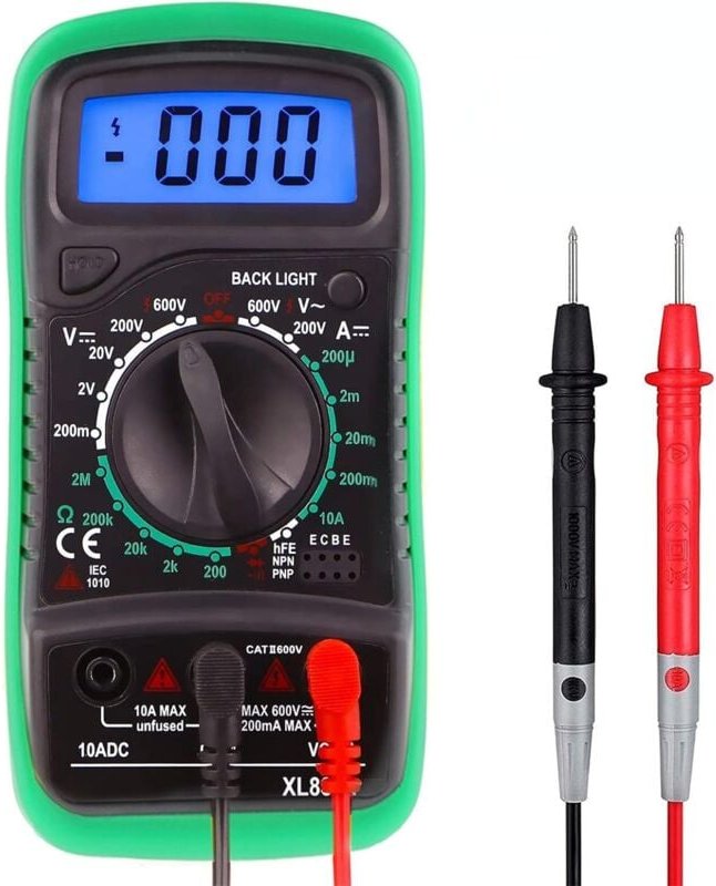 Dolaso - Digitales Multimeter, Auto-Range-Multimeter, tragbarer Spannungsdetektor-Tester mit Hintergrundbeleuchtung, mul...