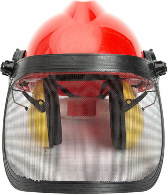 Vollgesichts-Forstschutzhelm (leicht verstellbare Länge, faltbares und verstellbares Kopfband, verstellbare Kopfhörer mi...