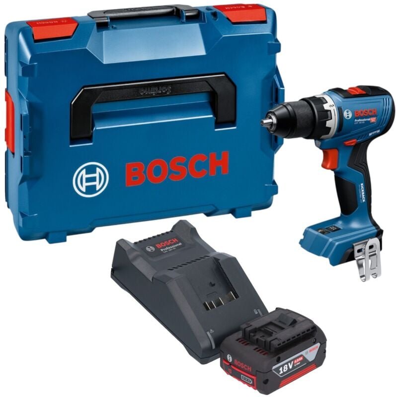 Bosch gsr 18V-65 Professional Akku Bohrschrauber 18 v 63 Nm Brushless + 1x Akku 4,0 Ah + Ladegerät + L-Boxx