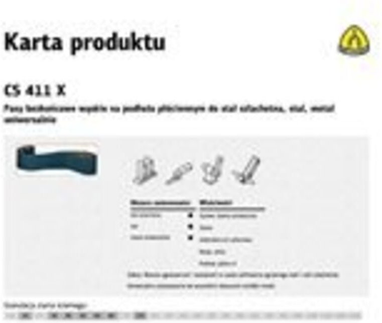Klingspor Endlosbänder für Elektrowerkzeuge CS411X 75mm x 533mm gr. 40 (10 Stk.) Edelstahl - Hohe Lebensdauer, ideal für...
