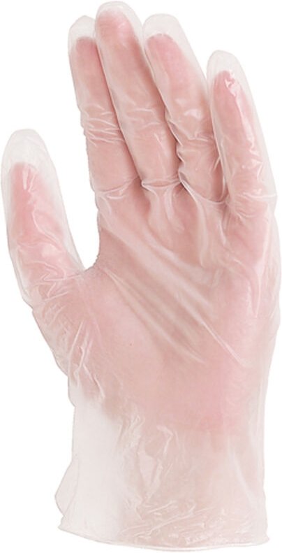 Set aus 10 Boxen mit 100 g disposable Vinylhandschuhen 5700, puderbeschichtet, AQL 15, Größe 9