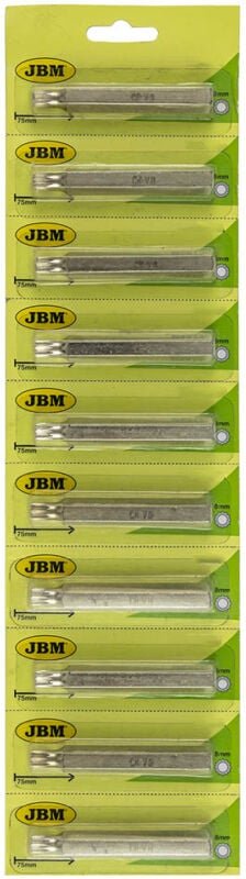 12-kantiger Schraubendreher-Bits (ø 8 mm. - Mündung 75 mm.) JBM 10431