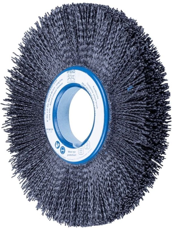 PFERD TOOLS COMPOSITE FLEX Rundbürste RBUP Ø 200x13x50,8 mm Keramik-Filament-Ø 1,10mm Korn 80 stationär