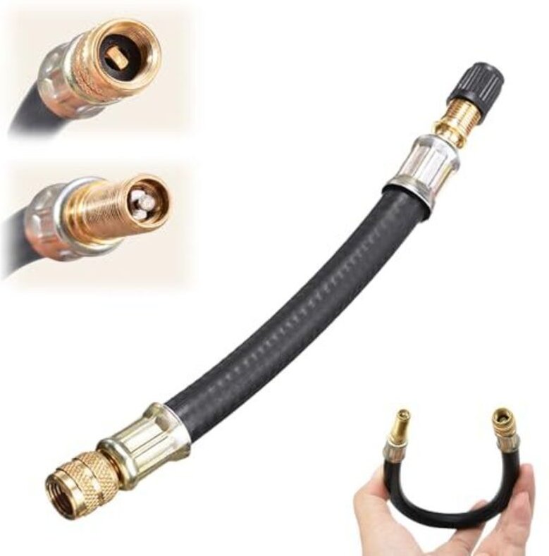 Ventilverlängerung Autoventil, Autoventil Verlängerung, Adapter für Fahrradventile, Entil Verlängerung Autoventil Adapte...