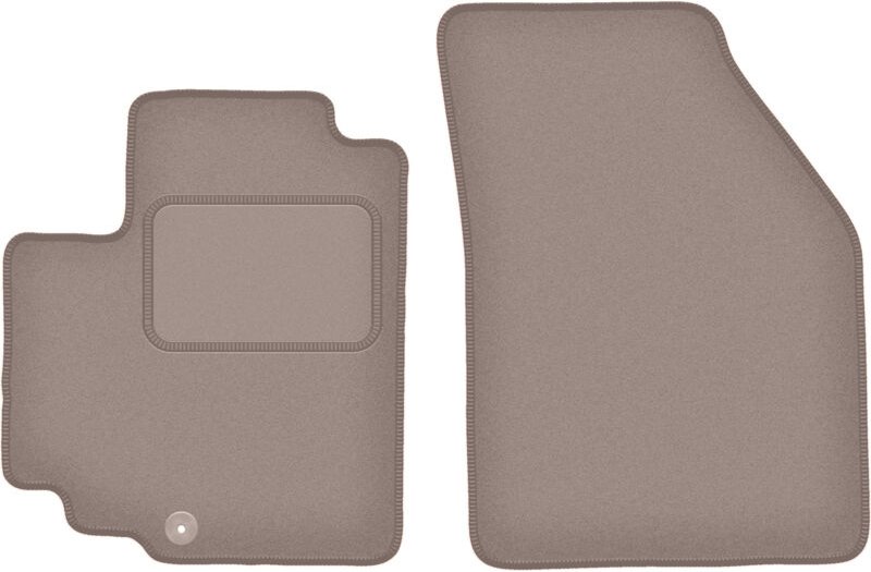 Beige Vordermatten für: Nissan Pixo Fließheck (2008-2013)