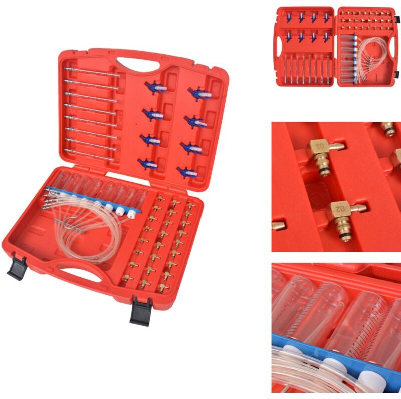 Vidaxl - Handwerkzeuge - Living Diesel-Durchflussmesser und Adaptersatz für Common Rail 8 Zylinder