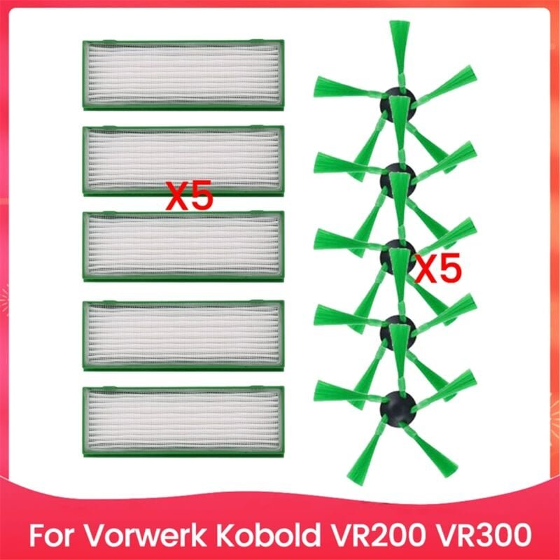 Thumbnail - Für Kobold VR200 Ersatzteile Seitenbürste Hepa-Filter