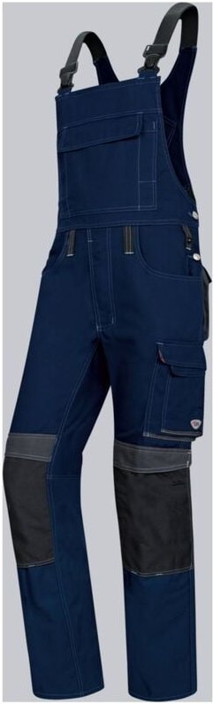 BP - Komfort-Latzhose mit Kniepolstertaschen 1802 Gr. 62-normal nachtblau/anthrazit