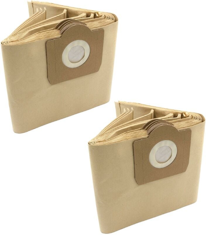 20x Staubsaugerbeutel kompatibel mit Bosch Amphibixx bms 1000 bis 1999, bms 2100 bis 2299 Staubsauger - Papier, sandfarb...