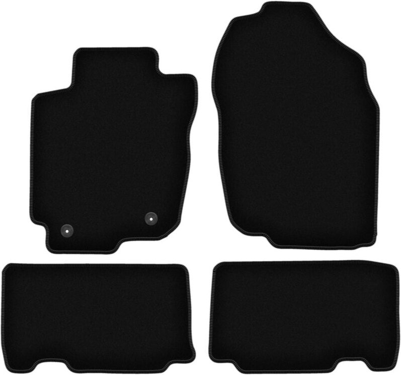 BASIC schwarze Veloursmatten für: Toyota RAV4 IV Hybrid (2013-2019)