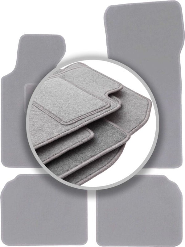 Graue Autofußmatten für: BMW 7 E32 Limousine (1986-1994)