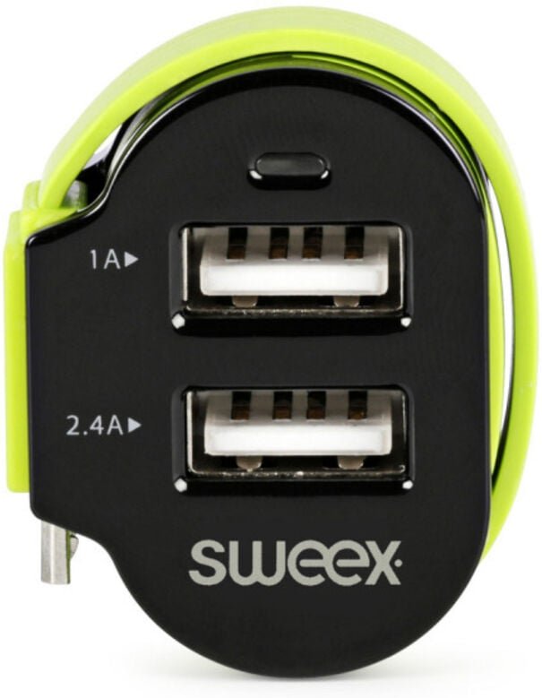 Autoladegerat 3 ausgange 6 a 2 x usb micro usb schwarzgrun