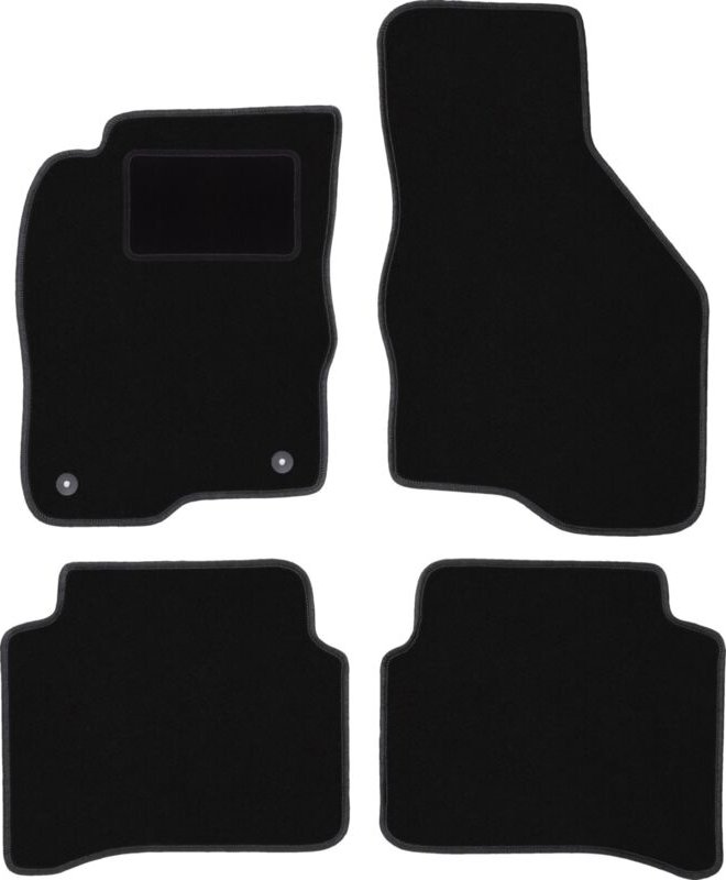 Schwarze Veloursmatten für: Mitsubishi Galant VIII Kombi, Limousine (1996-2007)