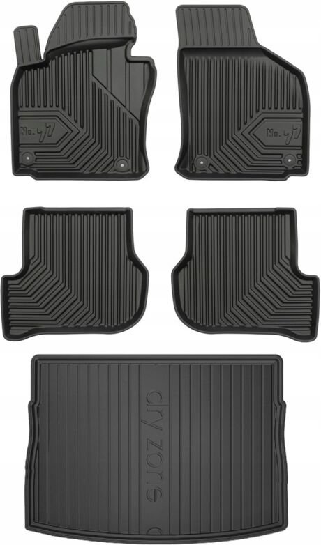 SET 77 Fußmatten und Fußmatten VW Golf 6 Schrägheck 2008-2016