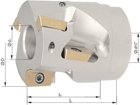 AufsteckWalzenstirnfräserD50mm Z3 für apet/apmt/apkt 1604. Format