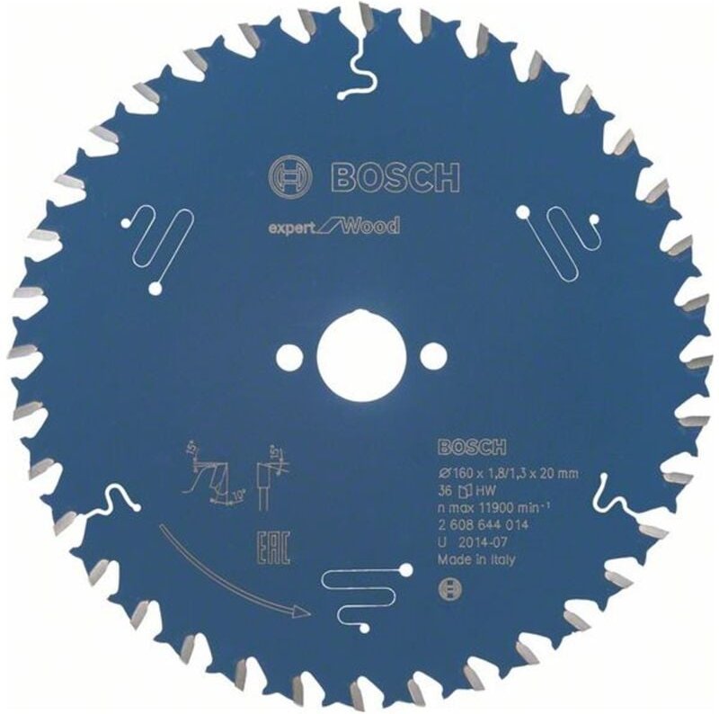 Kreissägeblatt Expert for Wood, 160 x 20 x 1,8 mm, 36 - Bosch