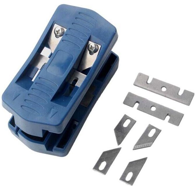 Kantenschneider für Holz, Kantenschneider aus Kunststoff, tragbarer 2-Kanten-Bandschneider für Tischler, 2-Kanten-Holzbe...