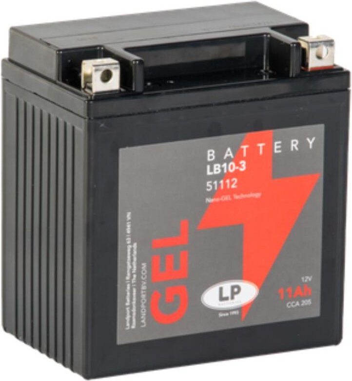 Batterie 12V 11Ah für Motorrad Startbatterie mg LB10-3