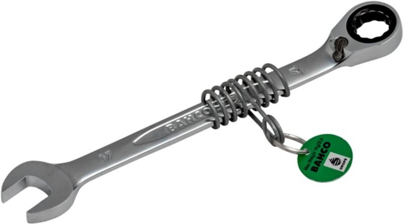 Bahco Knarren-Ring-Maulschlüssel, SW 9 mm, mit Sicherheitsfeder