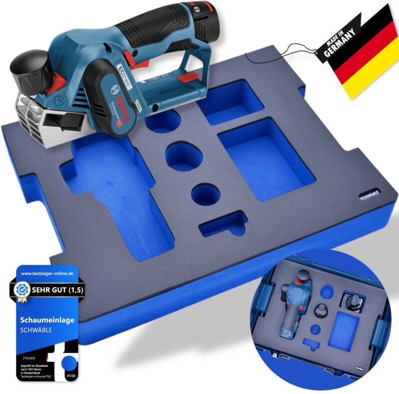 Schaumeinlage Schaumstoffeinlage Bosch Akku-Hobelmaschine GHO12 - Schwäble