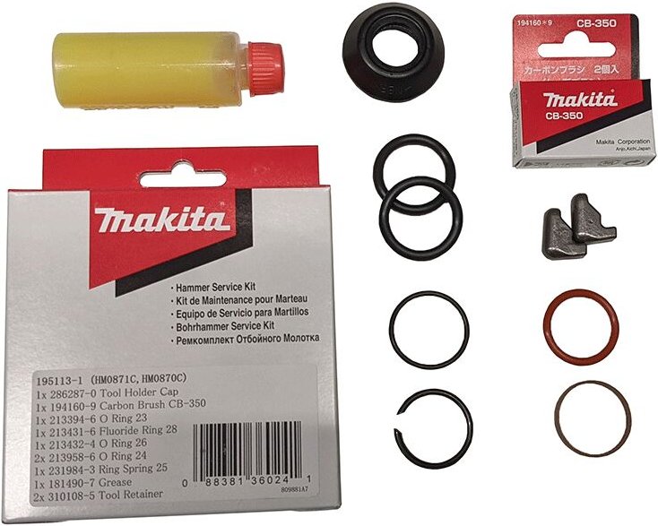 MAKITA ABBRUCHHAMMER WARTUNGSSET HM0871C/HM0870C Cod. 195113-1