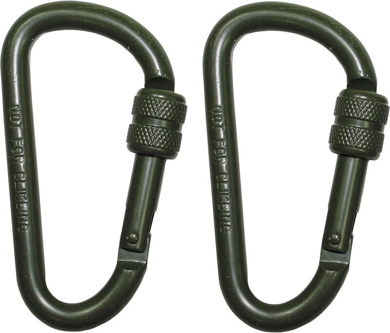 MFH - Military & Adventure 27536B Karabiner D8x80O 8 mm x 80 mm 2 St.
