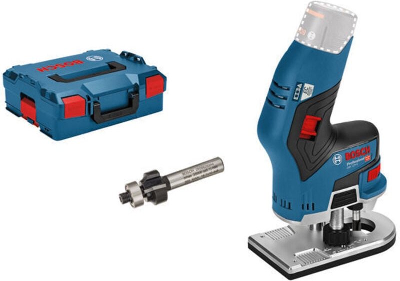 Bosch Professional - Bosch Akku-Kantenfräse gkf 12V-8 ohne Akku ohne Lader in L-Boxx inkl. Fräser