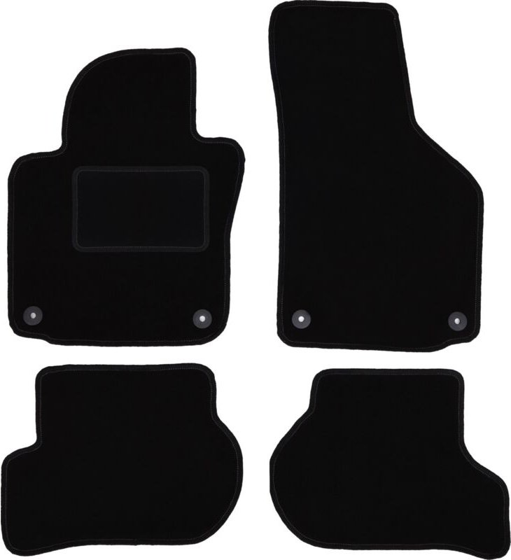 Thumbnail - Schwarze Veloursmatten für: Volkswagen Golf VI Schrägheck, Variant, Kombi (2009-2013)