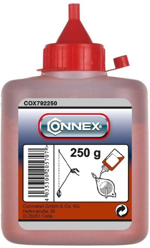 Farbpuder 250 g für Schlagschnurgerät rot Maurerwerkzeug