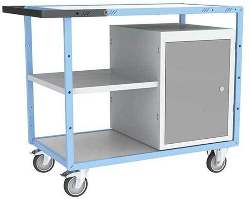 Werkstattwagen - 1 Schrank und 1 halbe Platte - Tragkraft 250 kg - 880707104