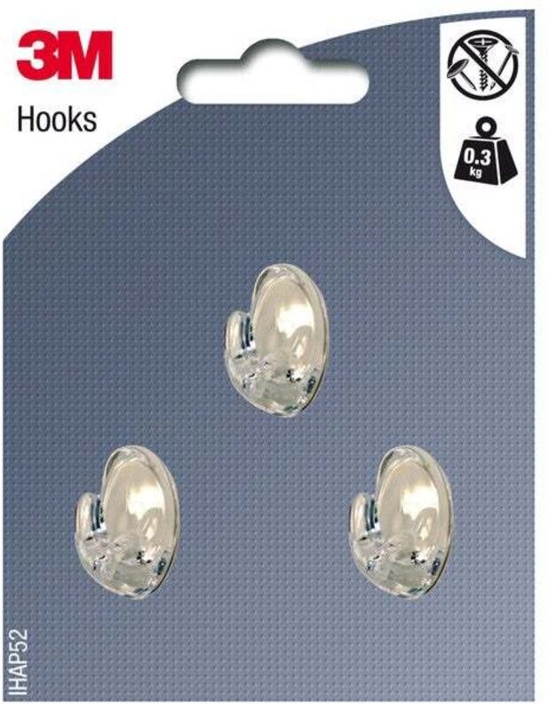 3er-Set Klebehaken, grün 3M