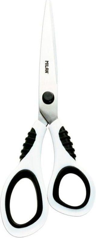 Blister mit weißer Büroschere 20,5 cm Mailand