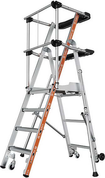 Tubesca Comabi - Stehleiter 4 Stufen - Maximale Arbeitshöhe 2,94m - 2274164