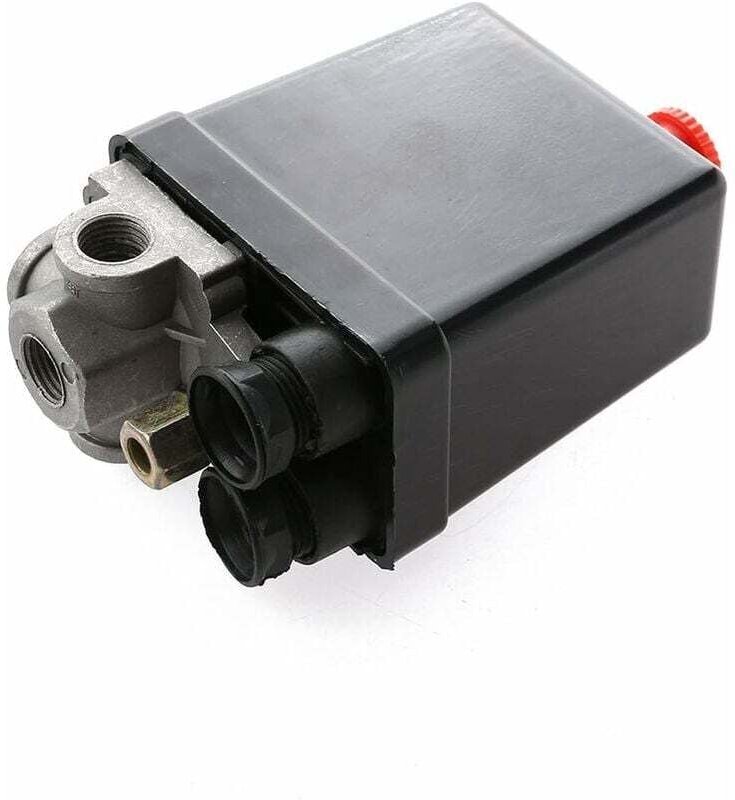 Thumbnail - 4-Auslass-Luftkompressor-Druckschalter, Druckschalter-Steuerventilteile für Kompressor, 90-120 psi 240 v, SEMAket - Ulis...