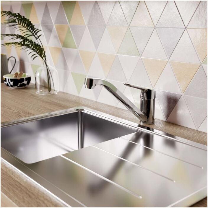 Ideal Standard CeraFlex Küchenarmatur BC129AA chrom, schwenkbarer Auslauf, BlueStart