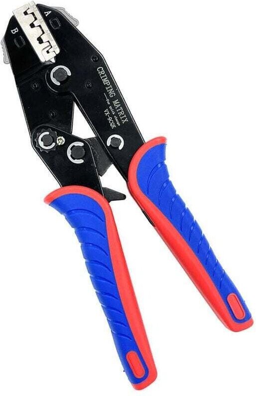 Schnellwechselkopf Crimpbereich 2,5-6mm2 MC4 Photovoltaik-Stecker Crimpen Schwarz, Rot und Blau VK-2546