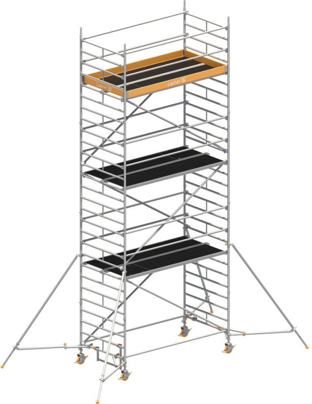 Layher Rollgerüst Uni Breit P2 mit Gerüststützenlänge 2,60m, 8,20m AH