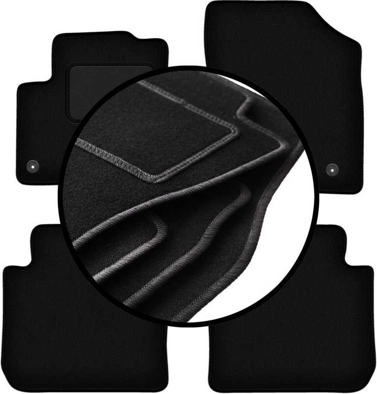 Komplettset Veloursmatten für: Citroen C3 Picasso Minivan (2008-2017)