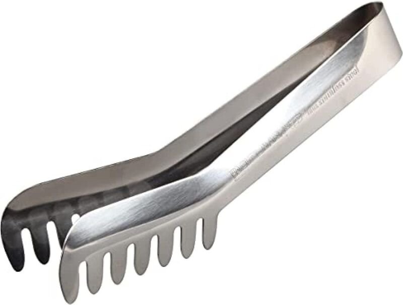 Nudelzange, Lebensmittelzange aus Edelstahl, Spaghettizange