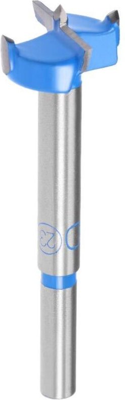 Forstnerbohrer 23 mm, Wolframkarbid-Schneckenöffner für Holzlochsägen, Scharnierlochbohren für die Holzbearbeitung (Blau...