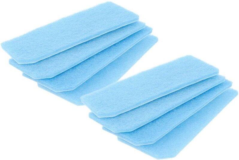 8x Staubsaugerfilter kompatibel mit Miele Scout RX-1 Staubsauger - Abluftfilter Blau Weiß - Vhbw