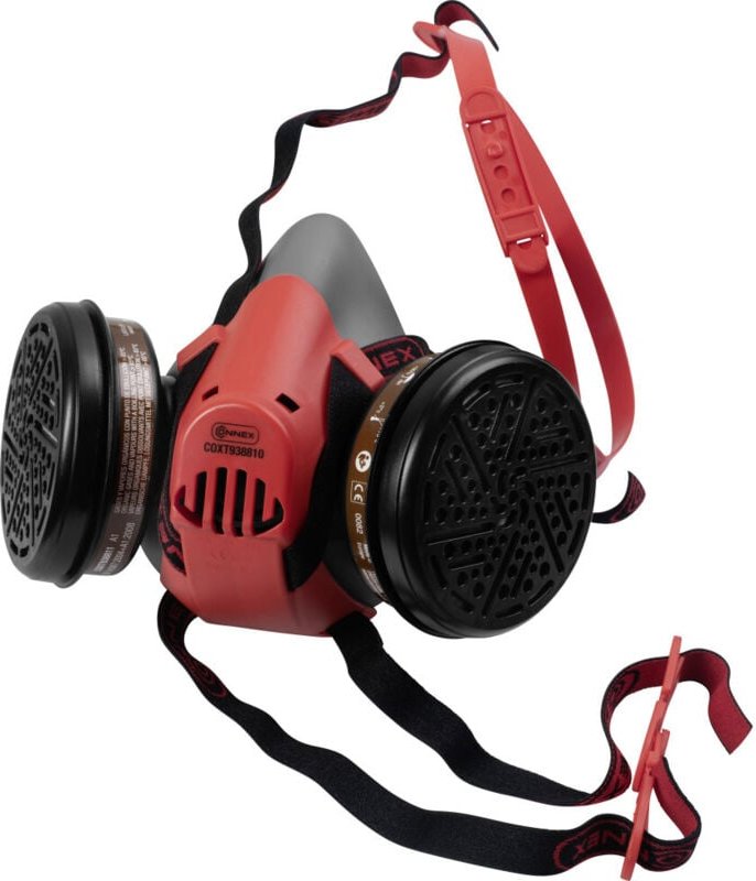 Halbmaske COXT938810 2x A1-Gasfiltern Bayonetteverschluss - Connex