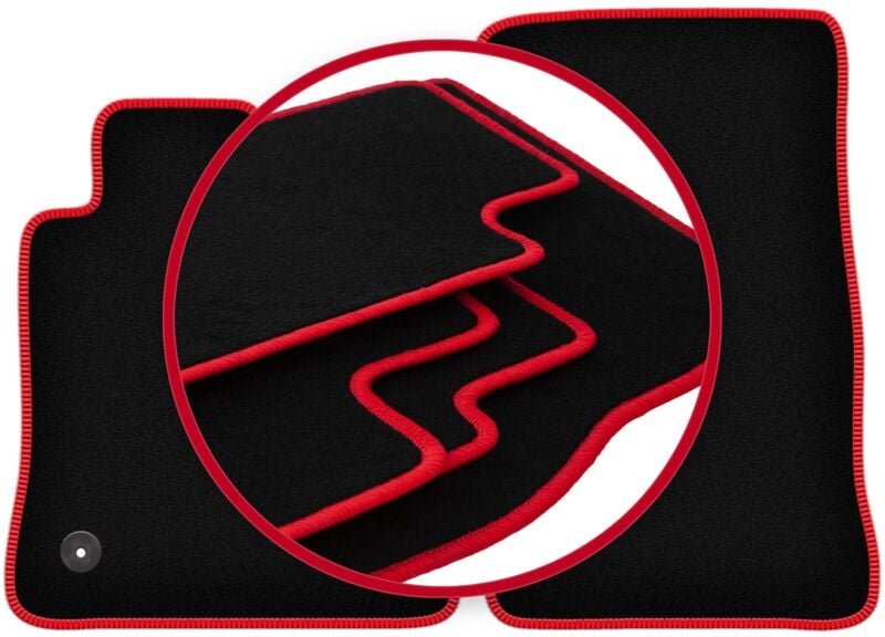 CARLUX-RED Autofußmatten für: Chevrolet Camaro VI Coupé (2015-2020)