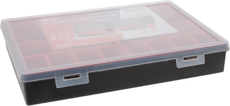 Outifrance - Sortimentskasten - 330 x 247 x 54 mm - 16 Herausnehmbare Fächer - 4,4 l