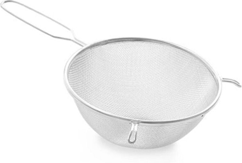 Dichtes Stahlsieb zum Abseihen und Reiben, Durchmesser 200 mm - Hendi 635308