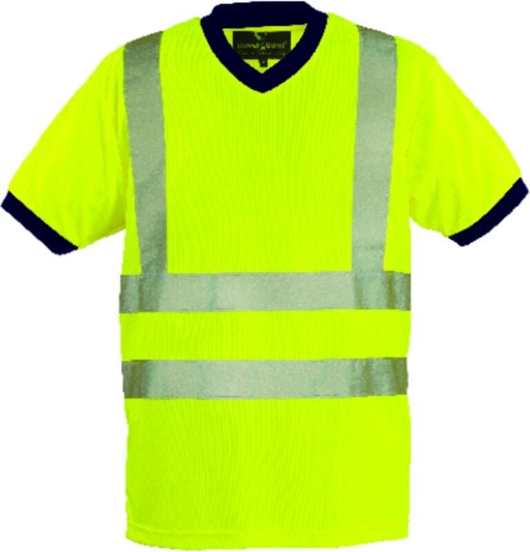 Kurzärmiges Arbeitst-Shirt YARD - Neon Gelb 2XL - 56/58