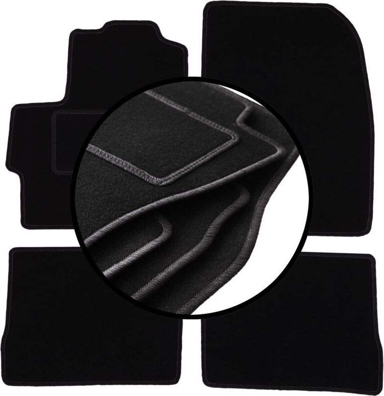 Komplettset Veloursmatten für: Mazda 3 I BK Fließheck (2003-2009)